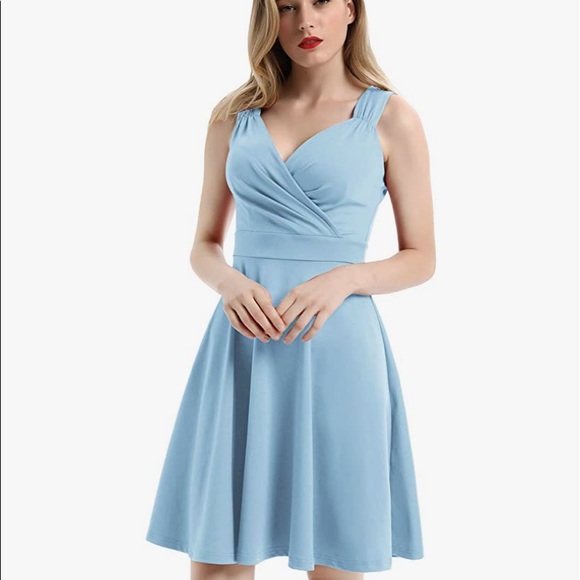 Women's Vintage Sleeveless Flared A-Line Party Swing Dress (brand new with tag) - Picture 1 of 4